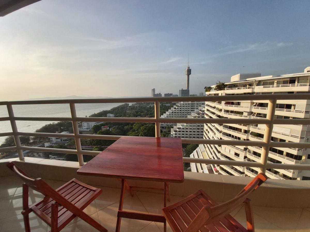 Condominum In Jomtien Beach With Sea View, Balcony And Free Wifi 芭達亞 外观 照片