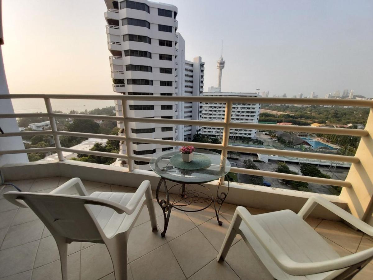 Condominum In Jomtien Beach With Sea View, Balcony And Free Wifi 芭達亞 外观 照片