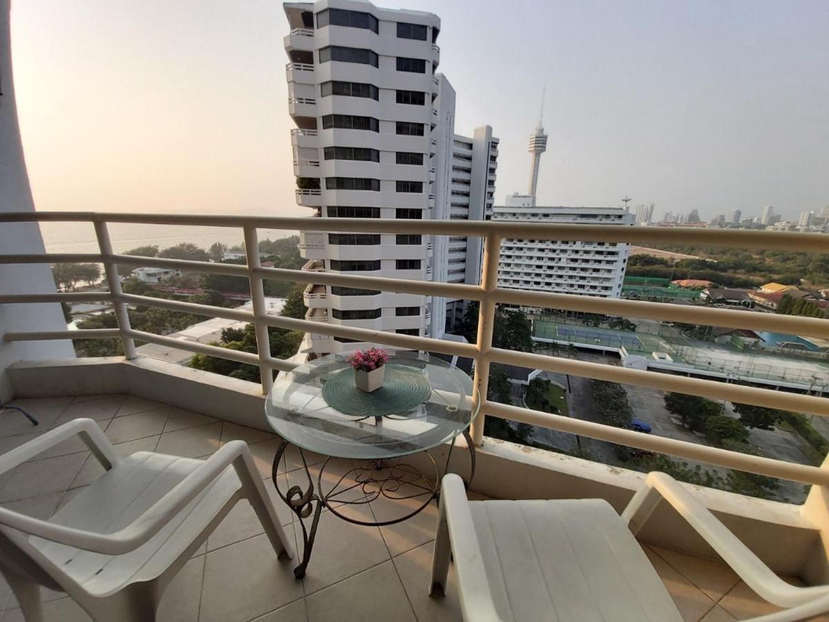 Condominum In Jomtien Beach With Sea View, Balcony And Free Wifi 芭達亞 外观 照片