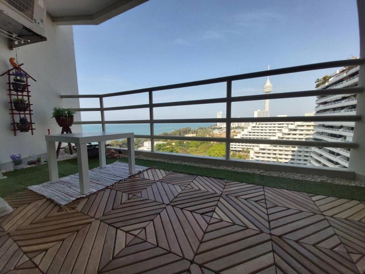Condominum In Jomtien Beach With Sea View, Balcony And Free Wifi 芭達亞 外观 照片