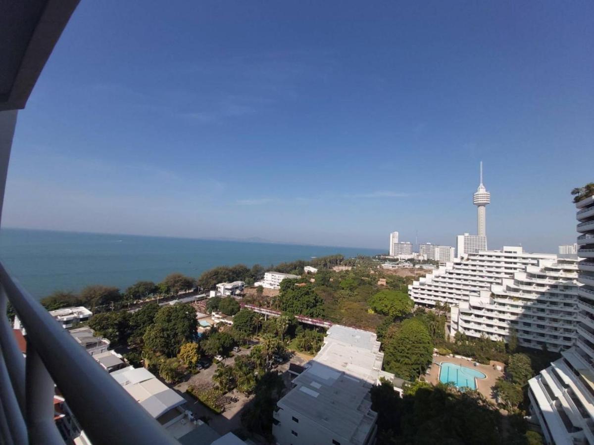 Condominum In Jomtien Beach With Sea View, Balcony And Free Wifi 芭達亞 外观 照片